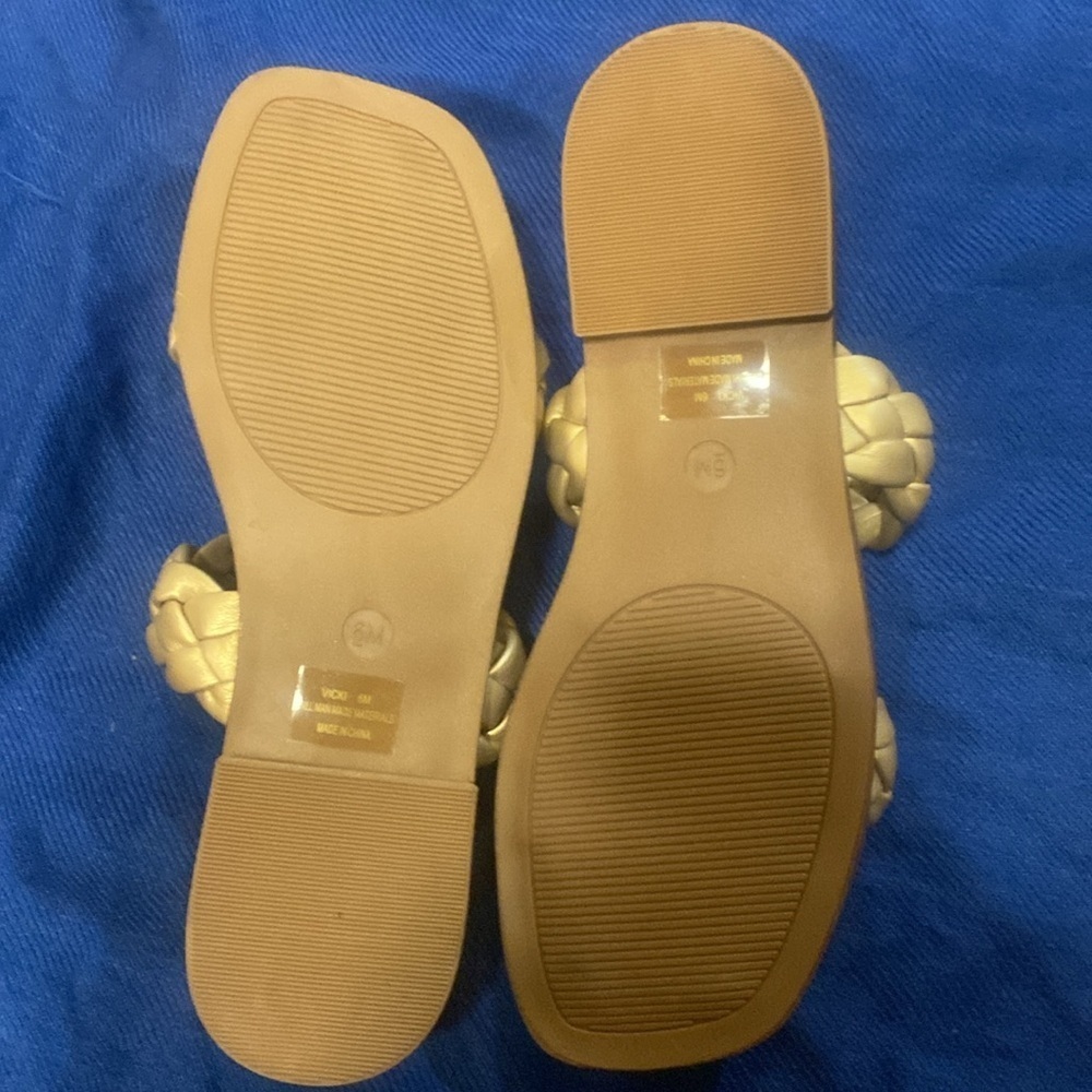 Cushionare Size 6M Braided Sandals NWT Summer Wedding Guest Fall - Picture 6 of 7